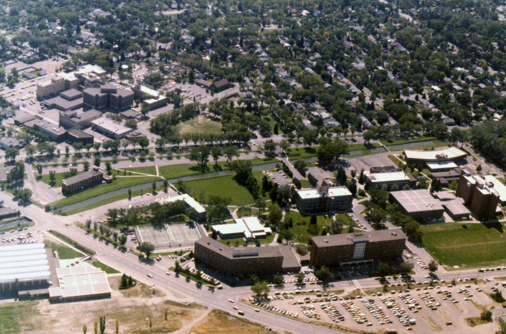 Eastern Montana College campus, early 1980s
